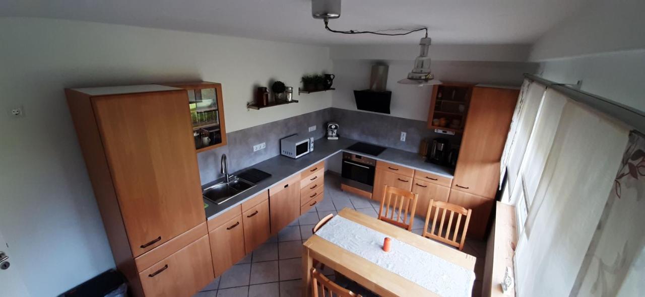 Ferienwohnung Schoene Aussicht Am Rothaarsteig Bad Laasphe Exterior foto